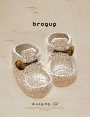 Khaki Brogue Crochet Pattern by Kittying