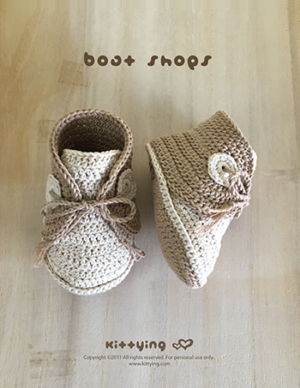 Baby Sneaker Crochet Pattern by Kittying Crochet Pattern