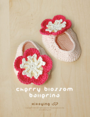 Cherry Blossom Ballerina Crochet PATTERN by Crochet Pattern Kittying from Kittying.com / Mulu.us