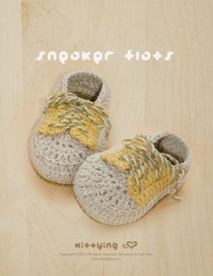 Sneaker Flats Crochet PATTERN by Kittying Crochet Pattern