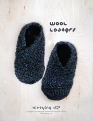 Wool Toddler Loafers Crochet PATTERN by Kittying Crochet Pattern