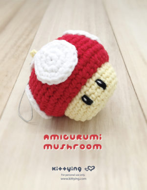 Super Mushroom Amigurumi Crochet Pattern by Kittying