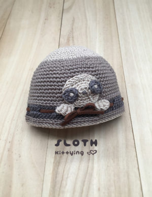 Sloth Baby Booties Crochet Pattern by Kittying